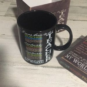 Teacher decorative mug in decorative gift box. New without tags.